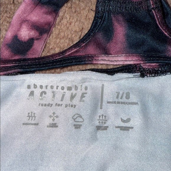 Abercrombie & Fitch Tie-Dye Black and Purple Tank Top - Picture 2 of 3